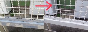 大田区、鉄部、錆、錆止め、錆塗装、錆びた部分、ケレン後、鉄部階段、メンテナンス