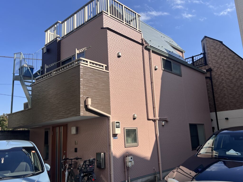 大田区、外壁塗装、屋根塗装、鉄階段、家回り、清掃