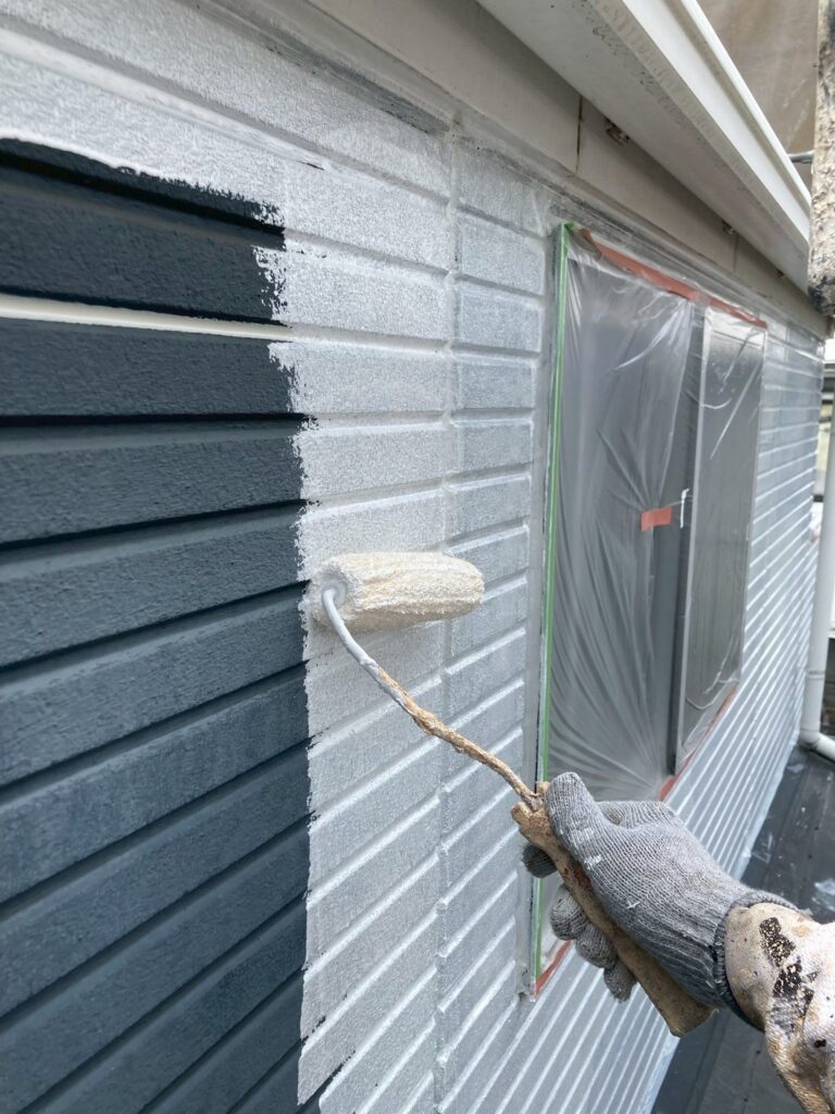 大田区、南雪谷、外壁工事、屋根工事、外壁塗装、屋根塗装、下地処理、下塗り
