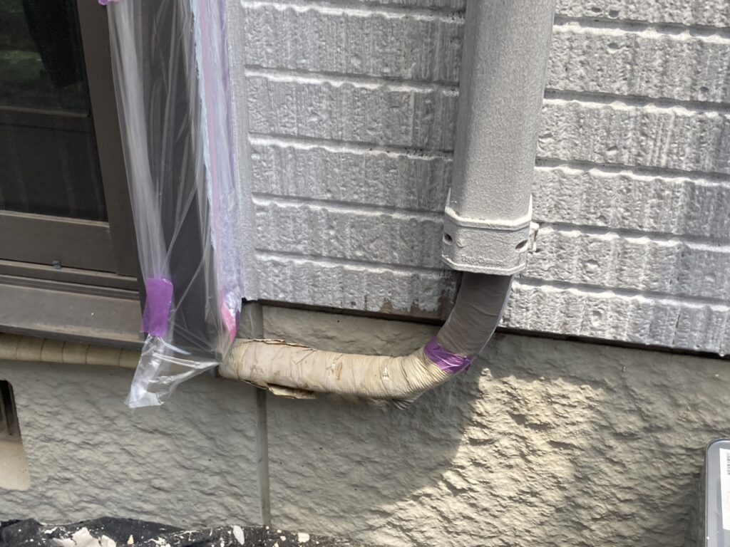 エアコンホースの塗装
