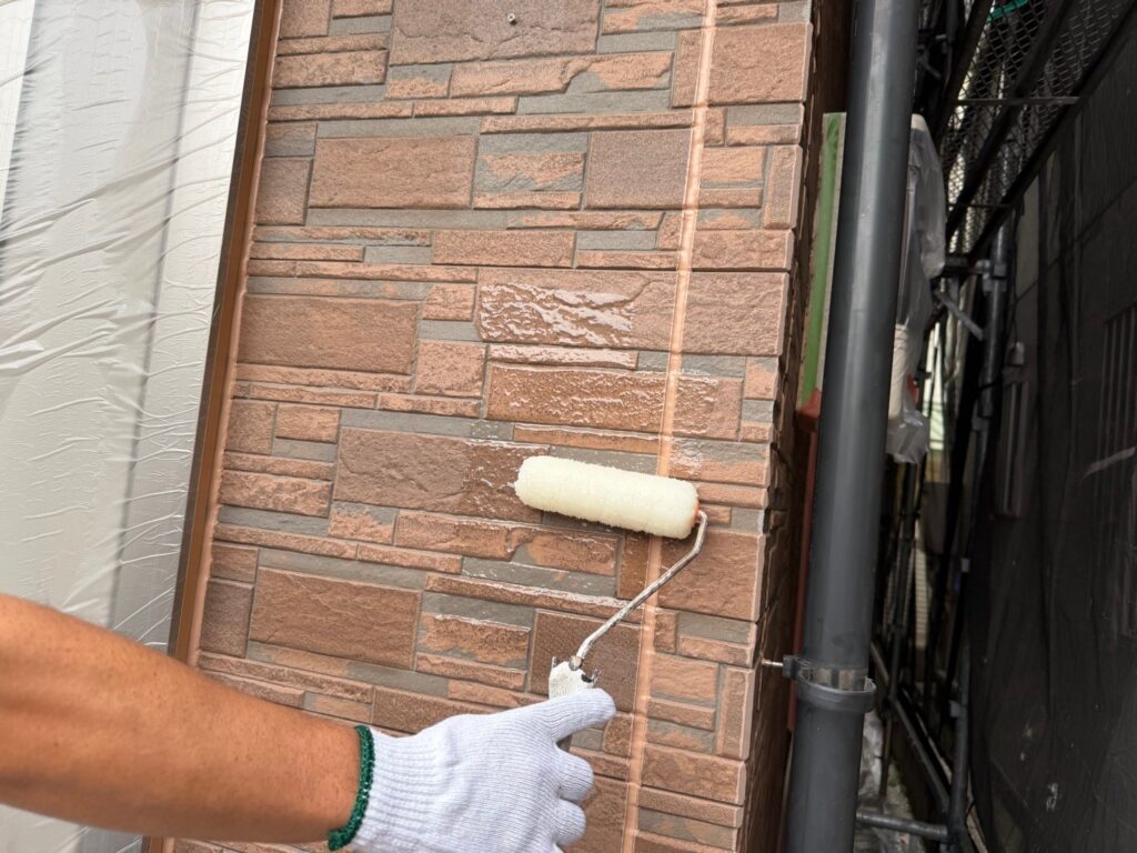 大田区羽田　外壁塗装　透明