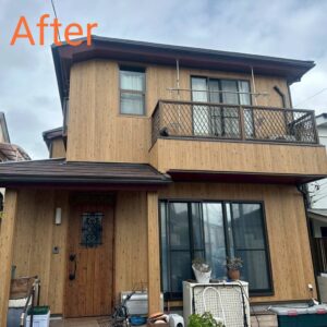 サイディングボード貼り付け後