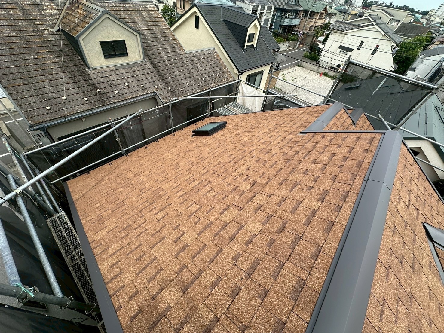屋根施工後