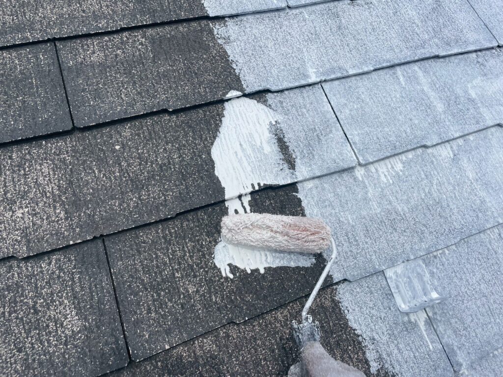 屋根下塗り