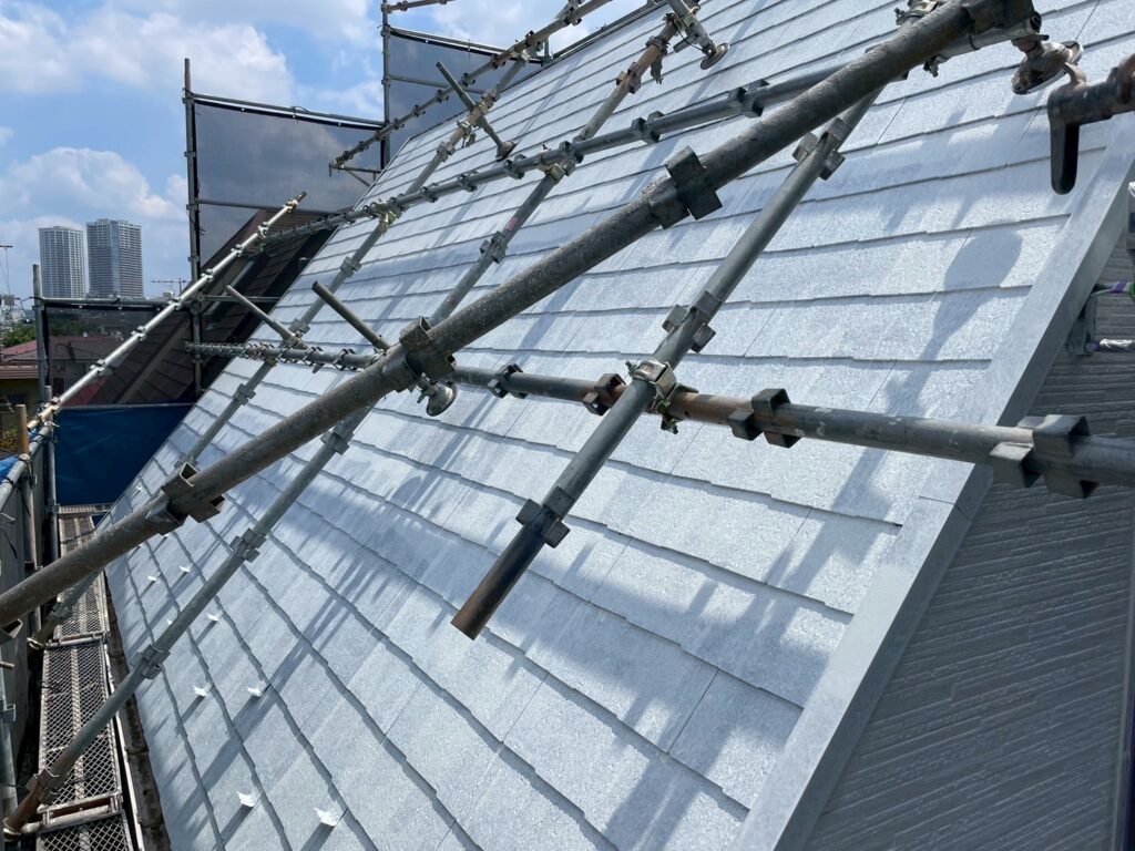 目黒区碑文谷　新築使用屋根　塗装