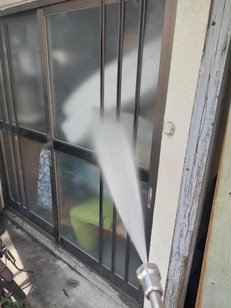 塗装前の高圧洗浄