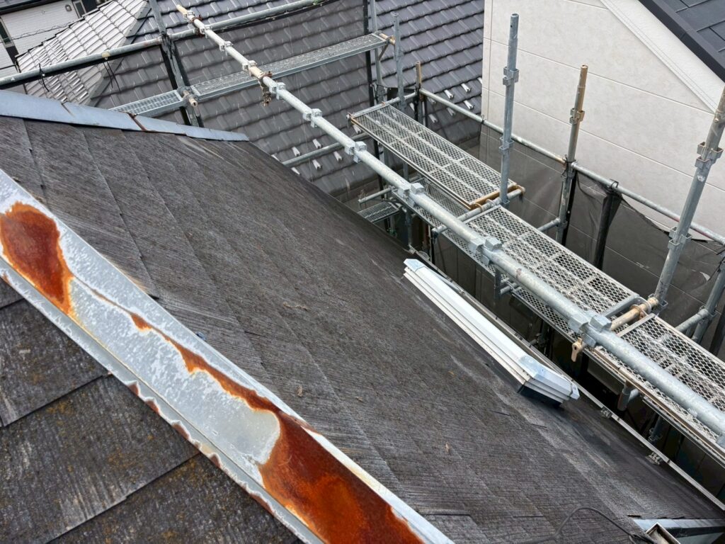 杉並区宮前　屋根　鈑金　サビ