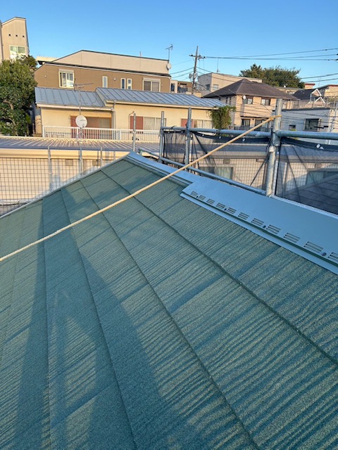 棟板金の取付