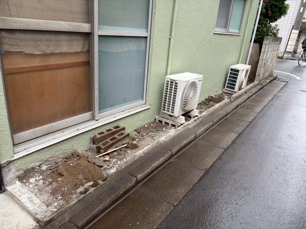 フェンス撤去後