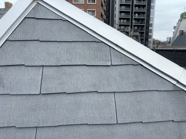 屋根の高圧洗浄後