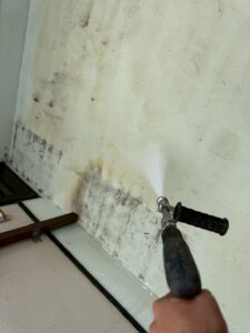 大田区仲六郷　外壁　高圧洗浄