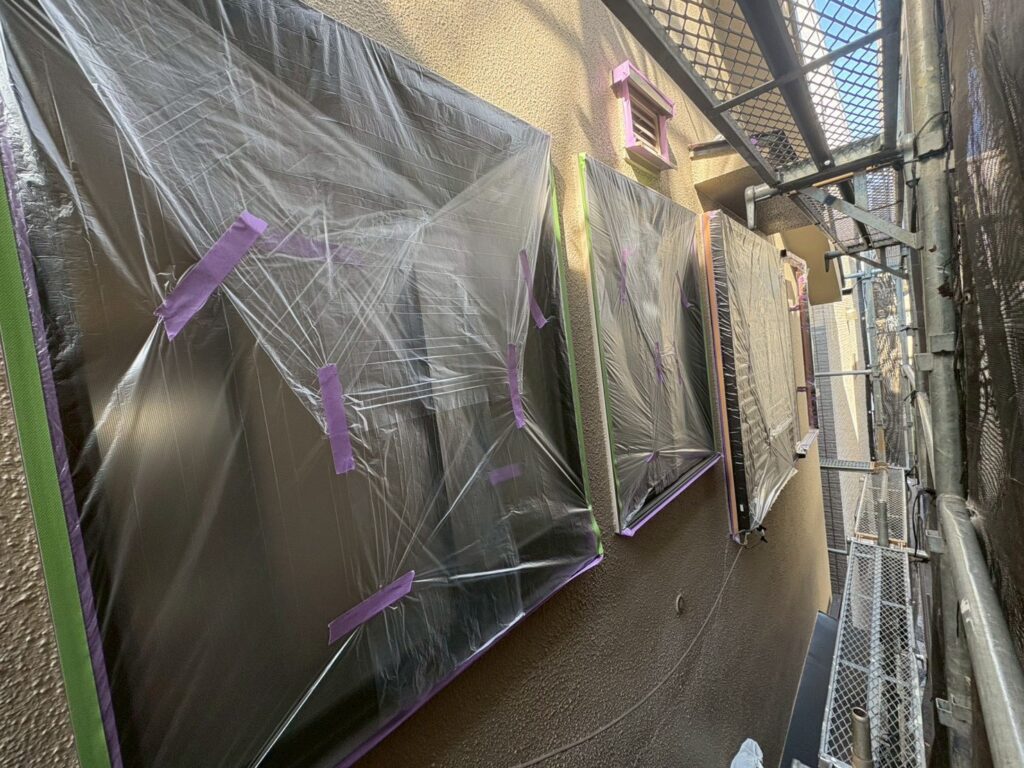 大田区仲六郷 養生 塗装