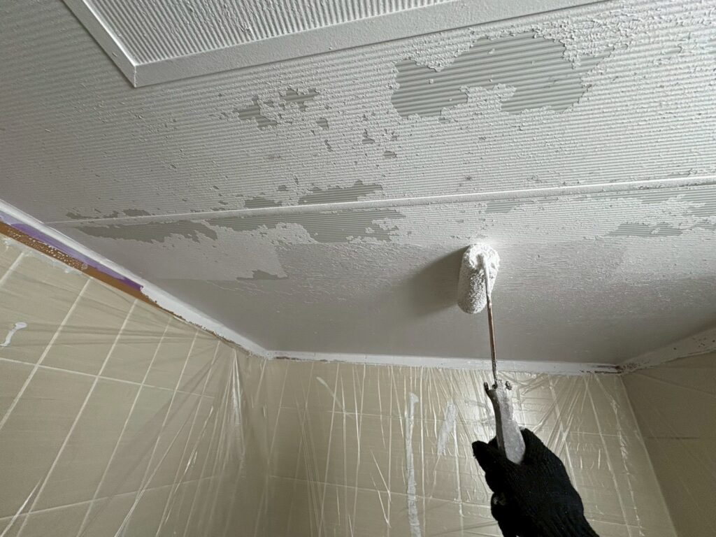 大田区仲六郷　浴室天井　塗装