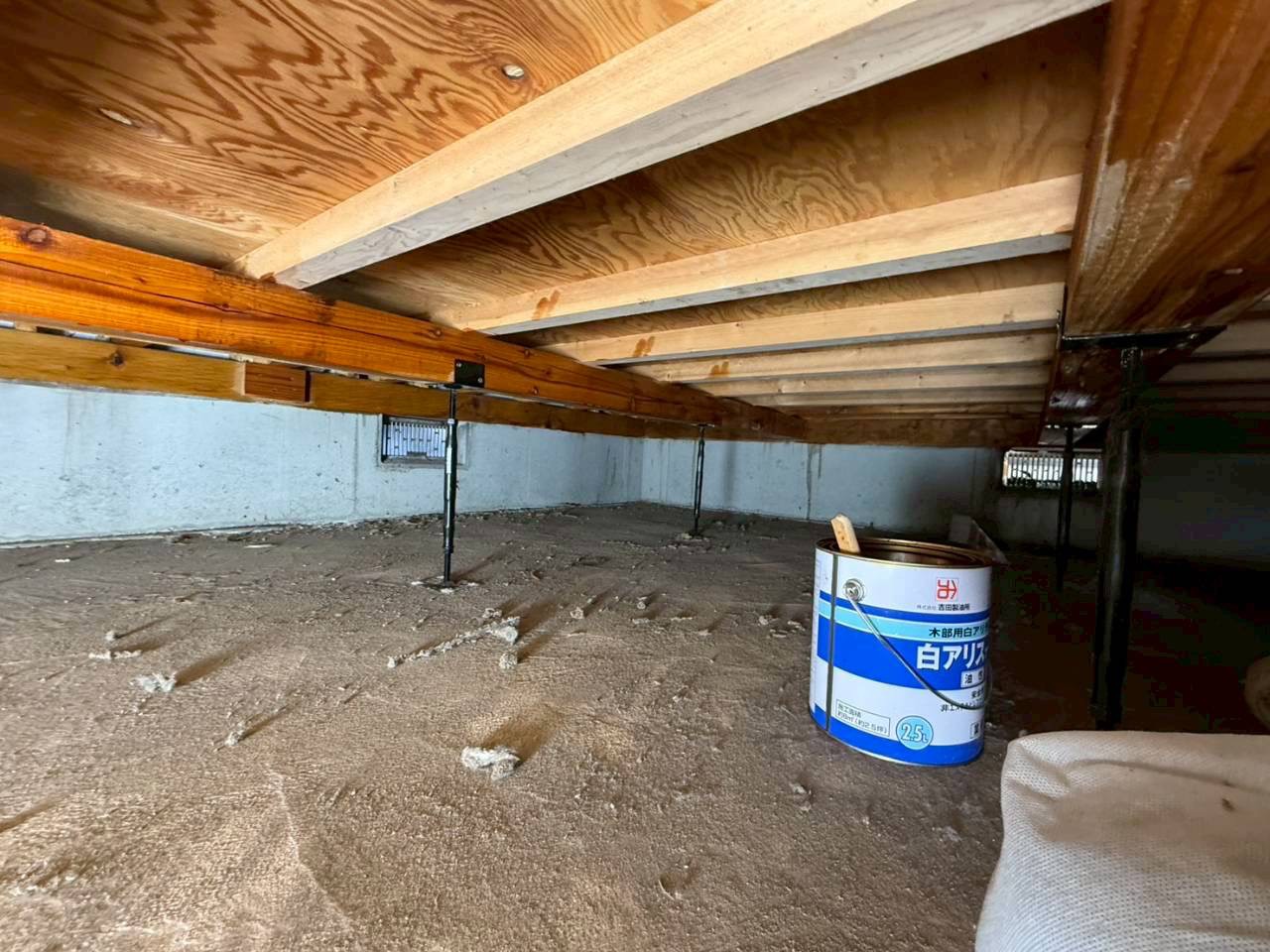 埼玉県にてシロアリの床下防除を行いました