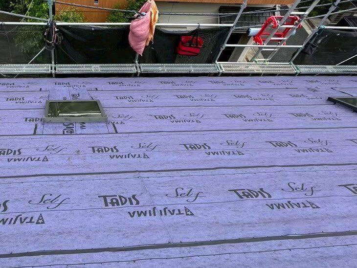 防水シート天窓周り