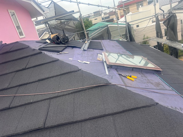 新屋根材の新設