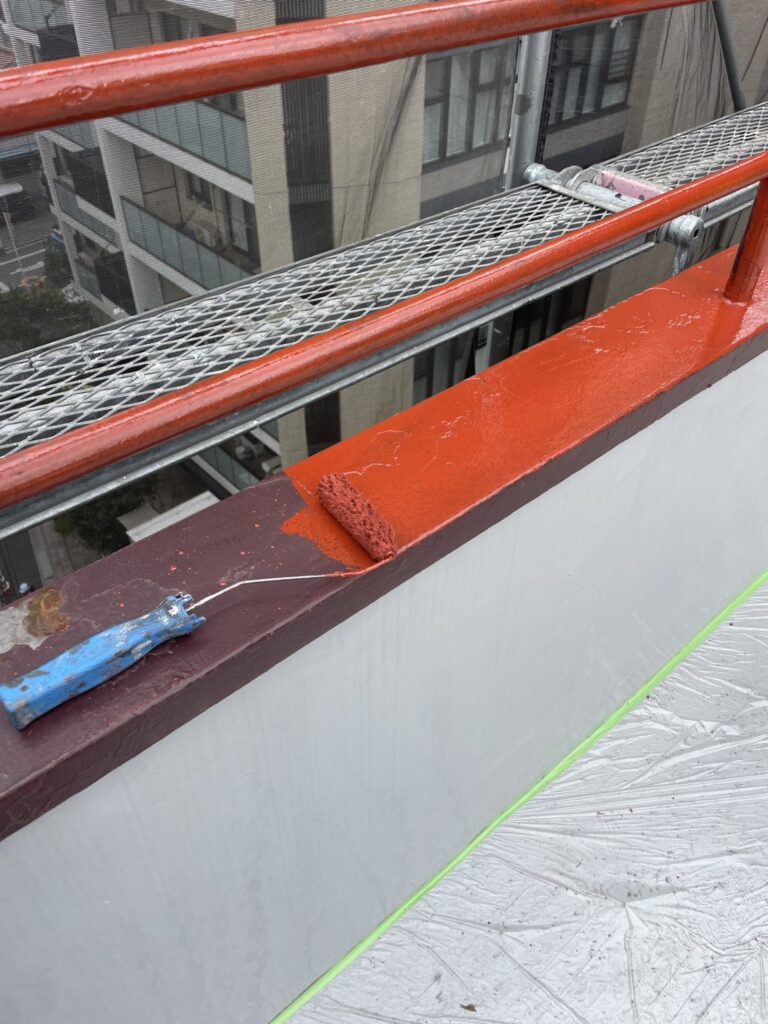 錆止め塗料の塗布