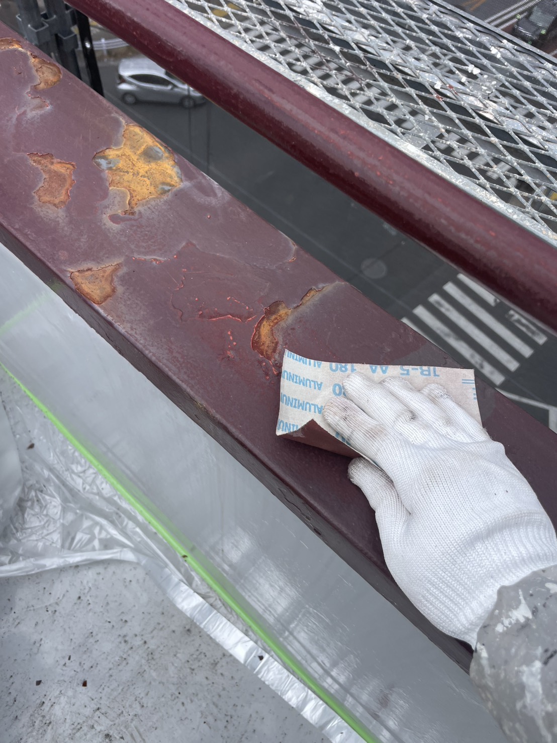 大田区南馬込にて外部の鉄サビと腐食対策を行いました