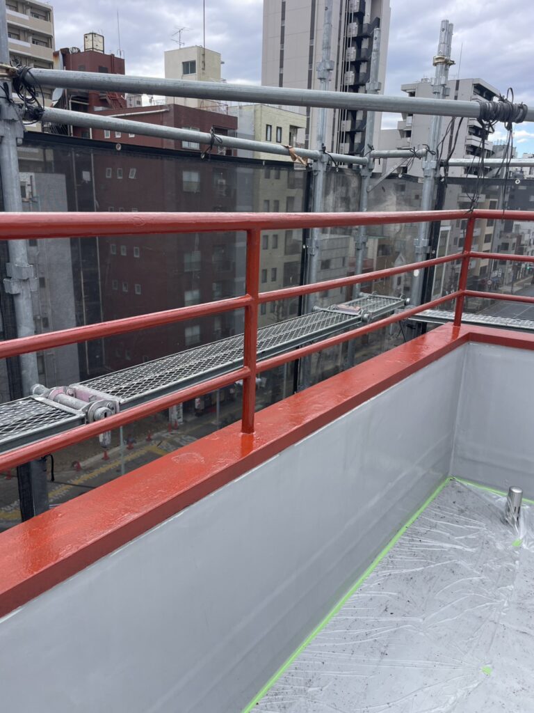 錆止め塗料の塗布