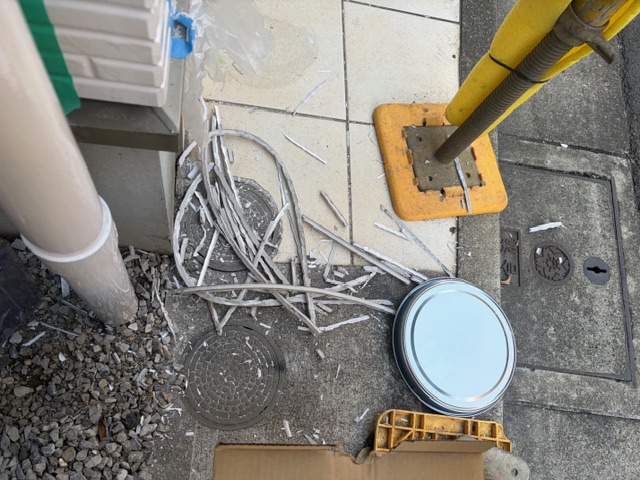 撤去したシーリング