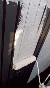 大田区仲六郷　外壁塗装　下塗り