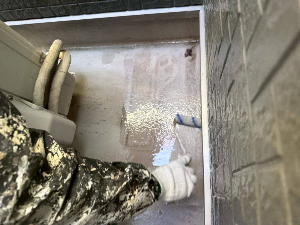 ベランダトップコート塗装