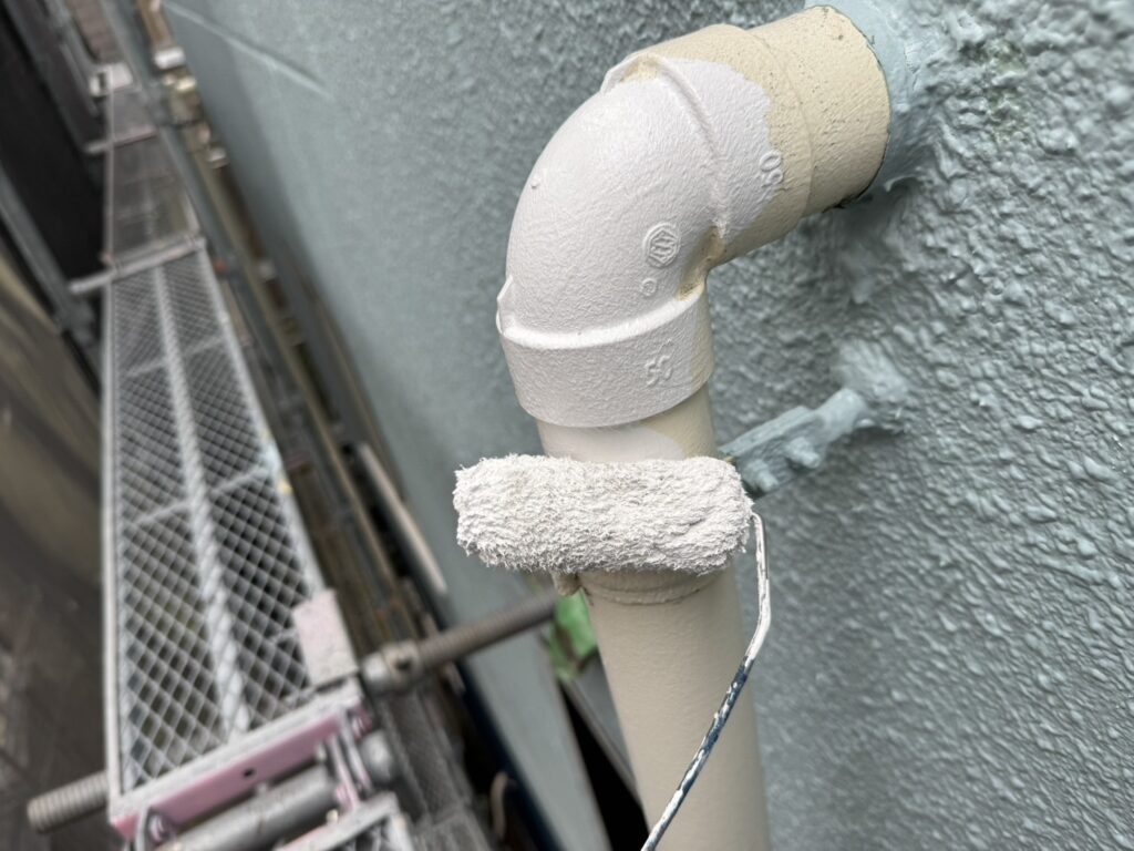 塩ビパイプ塗装
